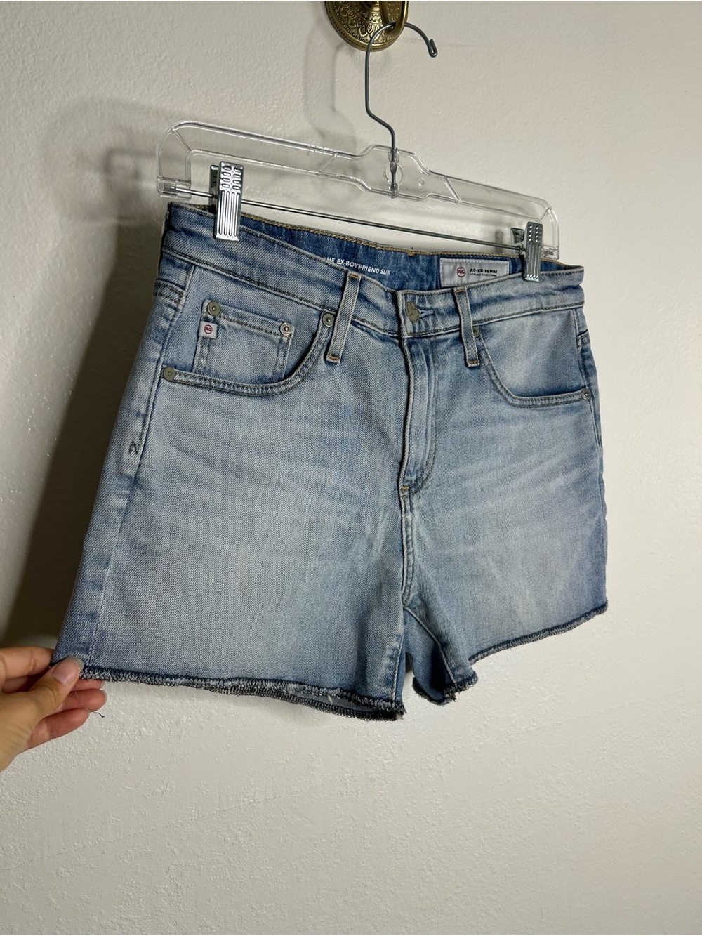 AG The Ex - Boyfriend Slouchy Slim Shorts Cotton Lyocell Size 26